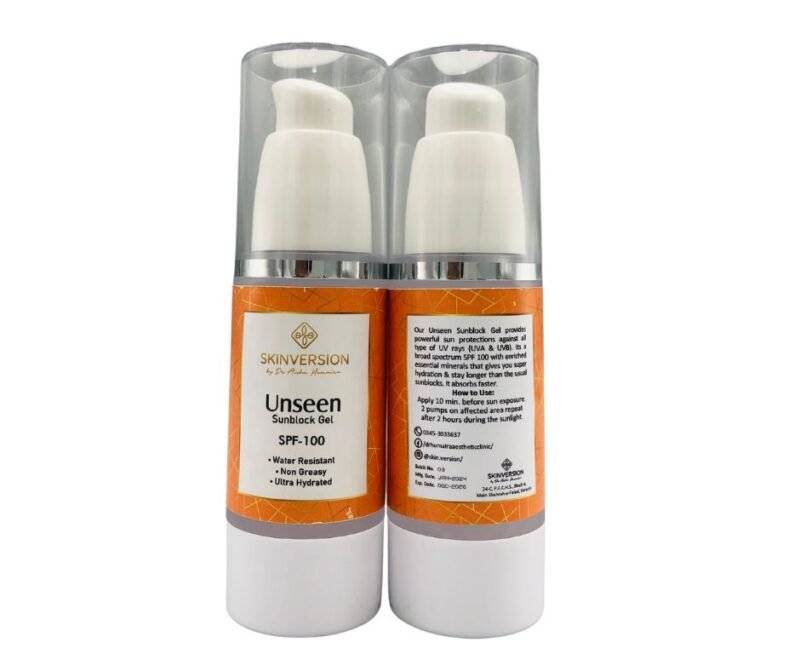 Invisible sunscreen providing powerful UV protection