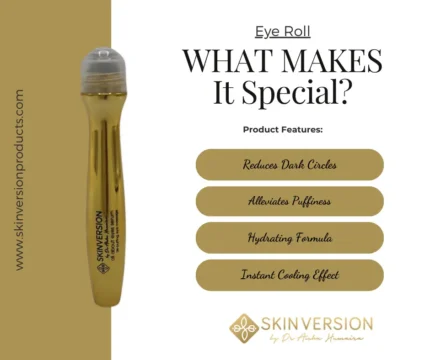 Skin Version Terrific Eye Roll Cream with roll-on applicator for instant under-eye relief