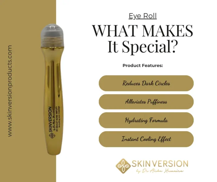 Skin Version Terrific Eye Roll Cream with roll-on applicator for instant under-eye relief