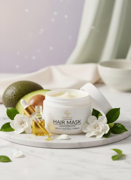 Keratin Smooth Argan Hair Mask Therapy by Dr Aisha Humaira – frizz control & nourishment