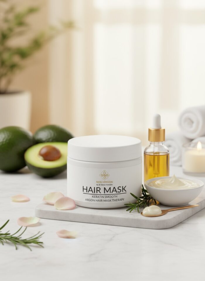 SKIN VERSION Hair Mask with keratin & argan oil for smooth shiny hair
