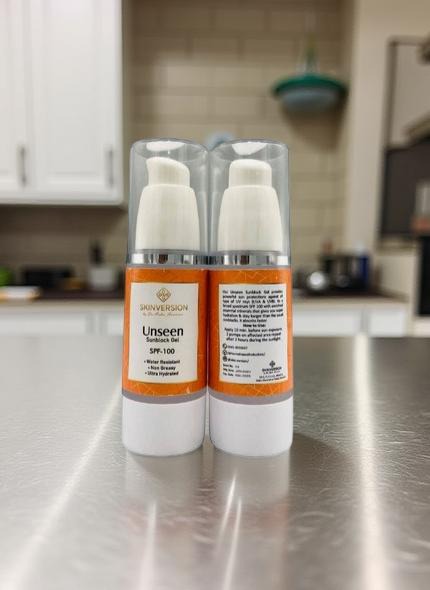 Skin Version Unseen Sunblock Gel by Dr. Aisha Humaira – lightweight invisible sunscreen